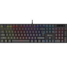Sandberg Teclado Mecánico Gamer GERMAN 105 Teclas Metálicas para Precisión Duradera