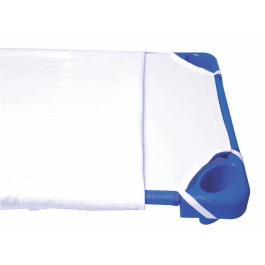 Amaya Sabanita para Cama Guarderia Blanca 50% Algodon 50% Acrilico 126x55 cm