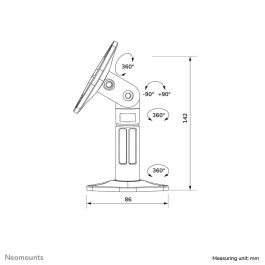 Soporte Neomounts SPEAKER-W100BLACK Negro