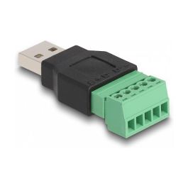 DeLOCK USB 2.0 Typ-A a Terminal Block Adapter, Macho a 1 x 5 pines, 2 Piezas, Negro y Verde Precio: 24.50000014. SKU: B1JT3RJ5QB