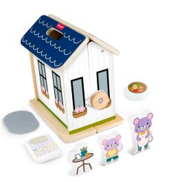 Fisher-Price JGR81 Casa De Muñecas De Madera Portátil Para Niños +3 Años