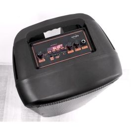 Inovalley KA25-FIRE Altavoz Karaoke iluminado Bluetooth V5.0 850W 64 cm Negro