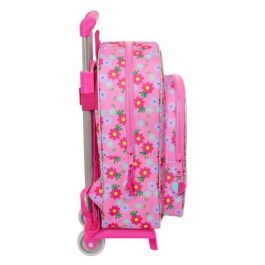 Mochila Escolar con Ruedas Trolls Rosa 26 x 34 x 11 cm Mochila Escolar con Ruedas Trolls Rosa 26 x 34 x 11 cm