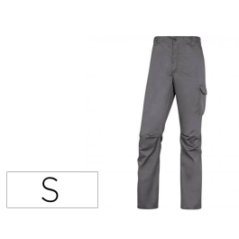 Deltaplus Pantalón de trabajo Stretch Panostyle Gris/Negro Talla S Cintura Elástica 5 Bolsillos 260g/m²