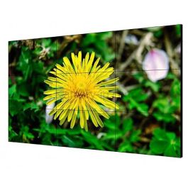 Hikvision Monitor 55" 4K LED para Videowall Perfil Ultrafino 1.8mm 500cd 1000:1 HDMI DVI VGA DP USB VESA 24/7