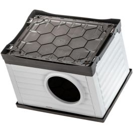 Nicho - FERPLAST - PETVILLA 60 - 54 x 43 x 38,5 cm - Blanco / Gris Nicho - FERPLAST - PETVILLA 60 - 54 x 43 x 38,5 cm - Blanco / Gris