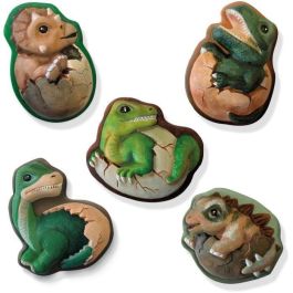Ses Creative SES8710341014087 - Kit de Manualidades y Pasatiempos Creativos 2 en 1: Dinosaurios para Moldear, Pintar y Rayar