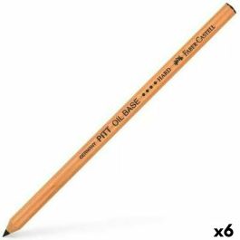 Lápiz Faber-Castell Pitt Oil Base Duro Negro Hexagonal (6 Unidades) Precio: 10.50000006. SKU: S8421547
