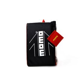 Momo Funda Cubre Coche Talla M MOMLCC3LM, 3 Capas para Exterior, Protección UV y contra Arañazos, Transpirable, Color Negro y Gris