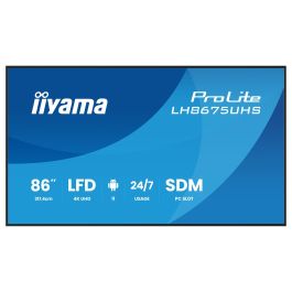 iiyama LH8675UHS-B2AG Pantalla Profesional Digital Signage 85.6" 4K UHD IPS 16:9 Wifi 3xHDMI DP USB 24/7