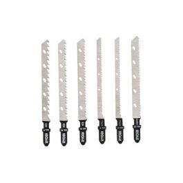 Ryobi Blister 6 Cuchillas para Sierra de Calar Inalámbrica ONE+, Kit Mixto para Cortes Rectos, Desplazamiento y Acabado (6, 10, 14, 20 TPI) Ryobi Blister 6 Cuchillas para Sierra de Calar Inalámbrica ONE+, Kit Mixto para Cortes Rectos, Desplazamiento y Acabado (6, 10, 14, 20 TPI)