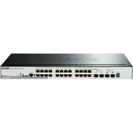 D-Link DGS-1510-28P/E Switch Gestionado L3 Gigabit 24 Puertos PoE + 4 SFP/SFP+ Apilable