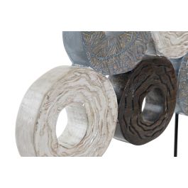 DKD Home Decor Decoracion Balines Multicolor con Círculos de Albasia y Hierro, Medidas 47 cm Alto x 49 cm Ancho x 10 cm Fondo DKD Home Decor Decoracion Balines Multicolor con Círculos de Albasia y Hierro, Medidas 47 cm Alto x 49 cm Ancho x 10 cm Fondo