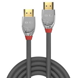 Lindy Cable HDMI Alta Velocidad 2m Cromo Line, Soporta 4K 4096x2160@60Hz, 18Gbps, HDMI 2.0, Blindaje Triple, Contactos Oro 24K