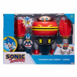 JAKKS PACIFIC Playset Sonic the Hedgehog Robot Martillo Dr. Eggman Deluxe con figura de Sonic clásico, brazos articulados y cañón Precio: 50.79000047. SKU: B1B3MKWF58