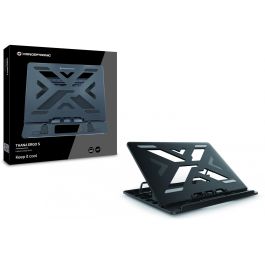 Conceptronic Soporte Base Refrigeración Portátiles hasta 15.6" Ergonómico con Ajuste de Altura y Diseño Disipador de Calor