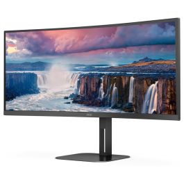 AOC Monitor CU34V5C/BK 34" WQHD 21:9 Curvo 100Hz VA USB-C HDMI DP 4ms Negro