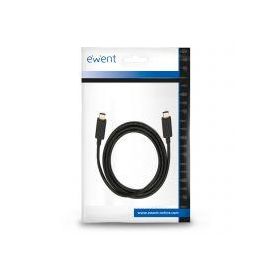 Ewent EC1046 Cable USB-C a USB-C Carga Rápida 100W, Datos 20Gbps, Video 4K, 1m