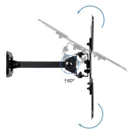 Tooq Soporte Pared TV LP1343TN-B 13"-43" 20kg VESA 75x75-200x200 Inclinación y Giro Negro Tooq Soporte Pared TV LP1343TN-B 13"-43" 20kg VESA 75x75-200x200 Inclinación y Giro Negro