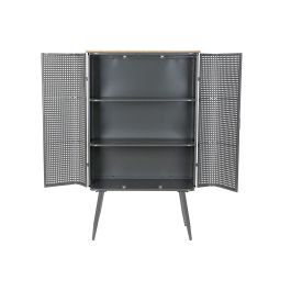 DKD Home Decor Estantería Loft Industrial con 2 Puertas y 2 Estantes de Metal y Madera, Gris Natural 79x39x133 cm DKD Home Decor Estantería Loft Industrial con 2 Puertas y 2 Estantes de Metal y Madera, Gris Natural 79x39x133 cm