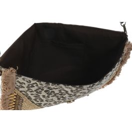 DKD Home Decor Bolso Mediterraneo Beige Crema Viscosa Polyester 33 x 25 x 3 cm (4 Unidades)