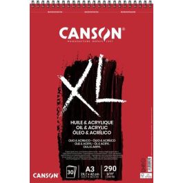 Bloc De Dibujo Canson Xl Oleo Y Acrilico Con Espiral No Entelado A3 290G 30H 5 unidades Precio: 70.89000048. SKU: B12D6BX2D5