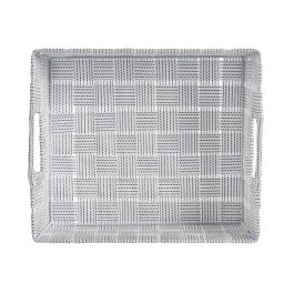 Cesta de Tela Rectangular Kipit 23 cm Blanco - 3L, Poliéster (48 Unidades)