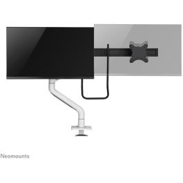 Neomounts DS75S-950WH2 Soporte de Escritorio Full-Motion para 2 Monitores 17-32" con Resorte de Gas, Blanco