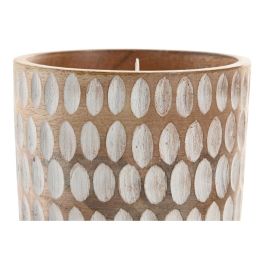 DKD Home Decor Vela Tropical de Cera de Soja y Mango Marrón Claro 770 gr 12x12x16 cm