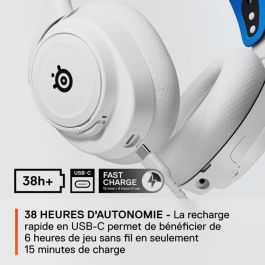 Steelseries Arctis Nova 7P STE5707119056502 Auriculares Inalámbricos para Juegos Multiplataforma Blancos