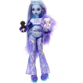 Muñeca monster high abbey bominable articulada, incluye mascota y accesorios de moda 32cm