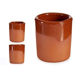 Vaso Chupito Barro 50 ml La Dehesa - 5x5x5 cm, Color Miel (46 Unidades)