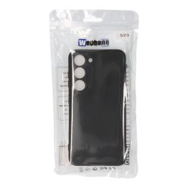 Carcasa negra de plástico soft touch para samsung s23