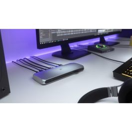 Corsair TBT100 Thunderbolt 3 Dock con 2x HDMI 2.0, 2x USB 3.2 Gen 2 Type-C, Lector SD, 100W, para Mac/Windows