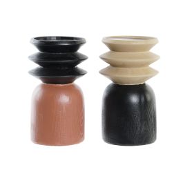 DKD Home Decor Portavela Marron Negro 10.5 x 18 x 10.5 cm (4 Unidades) Precio: 24.78999963. SKU: B12LXB5RCM