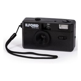 Ilford Sprite 35 II - Cámara Analógica Compacta de 35 mm, ISO 200-800, Lente Gran Angular 31 mm, Enfoque desde 1 m, Color Negro