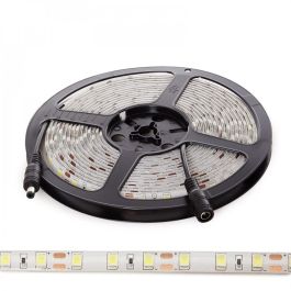 Tira de 60 LEDs/M 100W 6.900Lm CRI85 6000ºK SMD5054 12VDC IP65 x5M 40.000H [CA-60-5054-12-IP65-CW]-Blanco Frío
