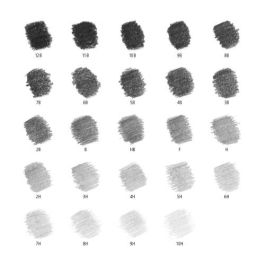 Staedtler 100 G24 Estuche de metal con 24 lápices de dibujo en graduaciones surtidas