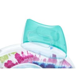 Bestway BES1695829505894 Boya Hinchable Multicolor, Diámetro 117 cm con Reposacabezas, Asas y Portavasos Bestway BES1695829505894 Boya Hinchable Multicolor, Diámetro 117 cm con Reposacabezas, Asas y Portavasos