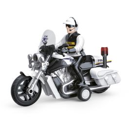 Moto De Policia Luz-Sonido Heroes De Ciudad 1:16 Tachan