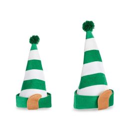 Gorro Elfo Krist+ Verde y Blanco 40x30 cm - Poliéster (24 Unidades) Precio: 63.89000013. SKU: B1FFLET9Y8