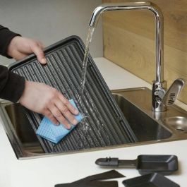 Severin RG9670 Raclette para 8 personas, Placa de Cocción Antiadherente Grande 41,7 x 26,3 cm, 1400 W, Negra