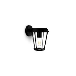 Philips Aplique de Pared Exterior Sunera Tipo Farola, E27 25W, IP44, Luz Abajo, Negro, Sin Bombilla