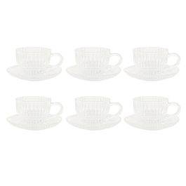 DKD Home Decor Juego de 6 Tazas de Café Básicas de Cristal Transparente 240ml - Apto Microondas y Lavavajillas Precio: 13.50000025. SKU: B15C37S83M