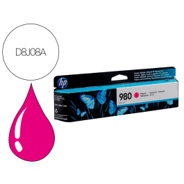 HP 980A Cartucho de tinta original Magenta Standardkapazitt 80.5ml 6.600 Seiten D8J08A Precio: 120.95000038. SKU: B13G2WJGAR