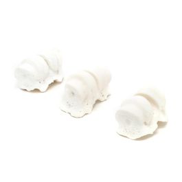 Gloria Nudillos de Calcio para Perros Pequeños, Hueso de Vacuno Anti Sarro, Salud Dental y Calcio Extra, Pack 30 Unidades