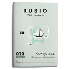 Cuaderno de escritura y caligrafía Rubio Nº10 Catalán A5 20 Hojas (10 Unidades)