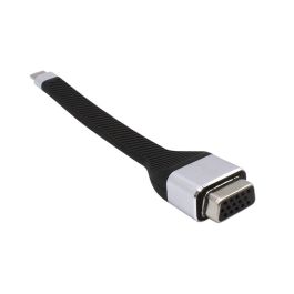 Adaptador USB C a VGA i-Tec C31FLATVGA60HZ Negro