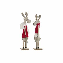 Adorno Navideño DKD Home Decor Poliéster Madera (2 pcs) (9 x 6 x 39 cm) Precio: 4.49999968. SKU: B19BEH2EKS