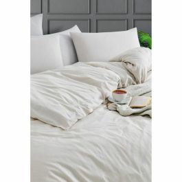 Juego de Cama 220x240 cm + 2 Fundas de Almohada 60x60 cm 70% Algodón 30% Poliéster Beige ASI8684283020133